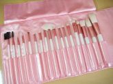 Kit rosa com branco de pinceis - 20 peças
